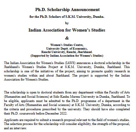 Indian Association for Women’s Studies